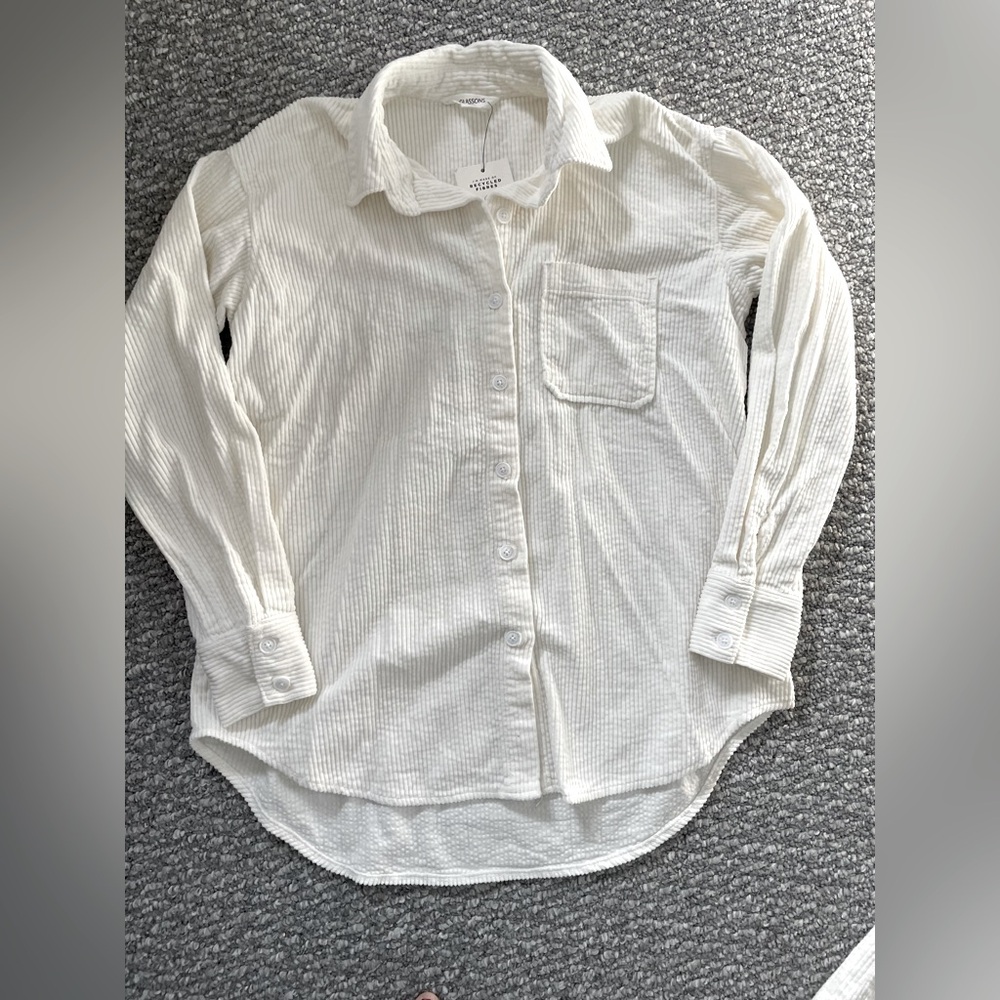 NWOT Glassons Off White Corduroy Skirt Set